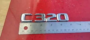 2001-2007 Mercedes C320 C230 Emblem Logo Letters Badge Trunk Rear Chrome OEM - Picture 1 of 4