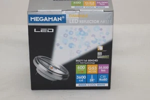 Megaman Dimmable LED Reflector AR111 ER2711d-50H24D G53 11W 600 Lumen 4000K - Picture 1 of 5