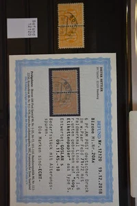 KB3 All. Bes. Bizone AmPost 20 Ax gestempelt waag Paar mit Feldmerkmal Befund - Picture 1 of 1