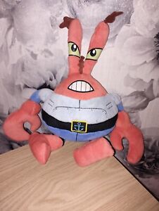 Mr Krabs SpongeBob SquarePants Nickelodeon Soft Plush Toy Crab Rare!