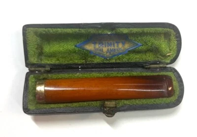 Trinity Vintage Amber Cigarette Holder in Case w/12K Gold Tip - Image 1 of 4