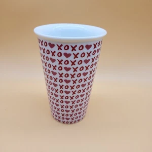 Taza de café Hearts XOXO Jeanetta Gonzales Love rojo blanco San Valentín - Imagen 1 de 5