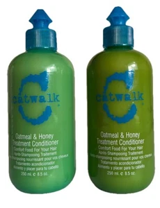 2 Catwalk TIGI OATMEAL & HONEY Treatment Conditioner 8.5 oz Ea Discolored Bottle - Picture 1 of 2
