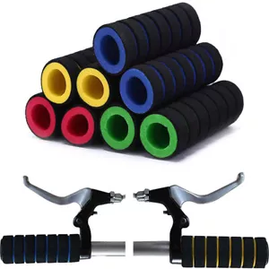 2PCS Bike Handle Bar Grips Hand Grip For MTB Cycle Road Mountain Bicycle Scooter - Picture 1 of 7