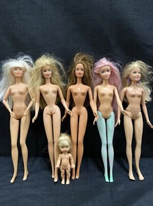 Vintage Mattel (6) Nackte Barbie Puppen 4 Blond 1 Brünette 1 Rosa Nude OOAK LOT - Bild 1 von 24