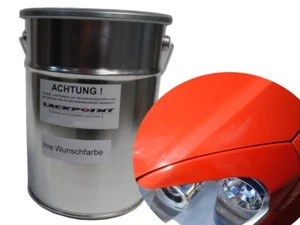 2 Liter Spritzfertigen Basislack geeignet für Opel 547 Magma Rot Autolack Lackp - Bild 1 von 1