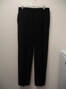 Abito vestito uomo 32 x 32 Hugo Boss 42 Einstein Sigma pantaloni blu navy lana plissettato - Foto 1 di 14