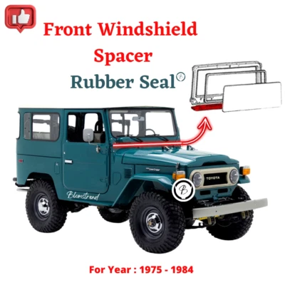 Toyota Land Cruiser FJ40 FJ45 BJ40 Front Windshield Spacer Frame Rubber Seal - Image 1 of 4