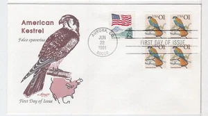 TurtlesTradingPost- American Kestrel 1991 #2476FDC - Artmaster Cachet - Picture 1 of 2