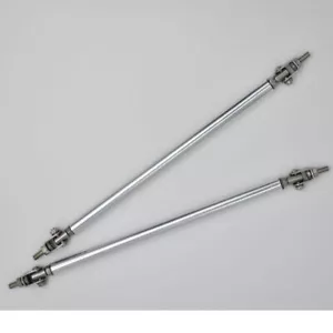Silver Adjustable 20cm Front Bumper Lip Splitter Rod Strut Tie Bar Support - Picture 1 of 7