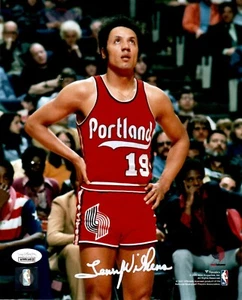 Lenny Wilkens autographed signed 8x10 photo NBA Port Land Trail Blazers JSA COA - Picture 1 of 2