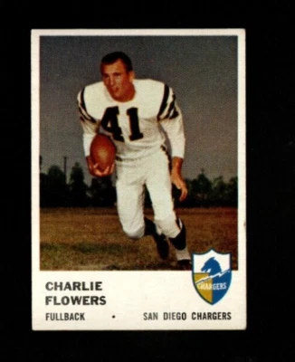 10542* 1961 Fleer # 156 Charlie Flowers Ex-Mt - Image 1 of 2