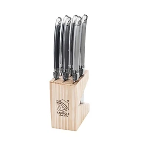 LAGUIOLE STEAKMESSER SET 6tlg. PREMIUM von Style de Vie im Messerblock Holzblock - Bild 1 von 20