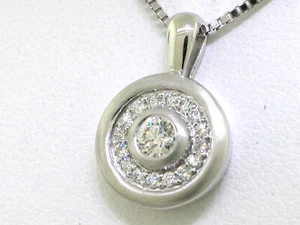 Colgante de platino Super Sale 950 platino 17 brillantes 0,25 quilates excelente tono Wesselton Si - Imagen 1 de 6