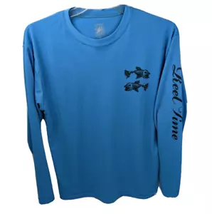 Camicia da pesca a maniche lunghe Reel Time scheletro Fish Planet taglie Unisex taglia media - Foto 1 di 8