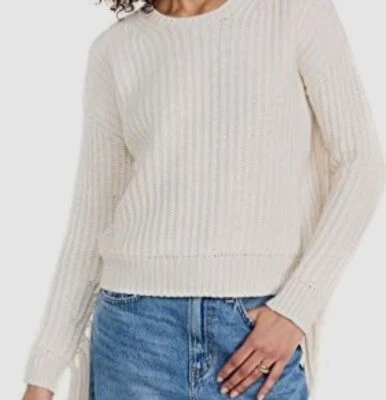 $188 Espléndido Mujer Marfil Gran Bretaña Flecos Manga Talla L Foto 1 de 4