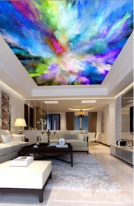 3D Abstract Graffiti 7 Ceiling Wall Paper Print Wall Indoor Wall Murals CA Lemon - Picture 1 of 6