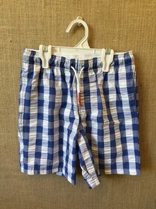 Cat & Jack Boys Blue Check Swim Trunks Size M (8-10) - Picture 1 of 2