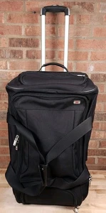 Victorinox Rolling 2 Wheel Upright Luggage Duffle Travel Bag 27" Black Nylon - Picture 1 of 14