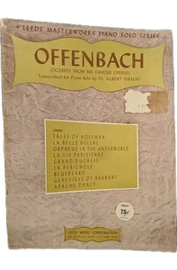 Offenbach Music From Famous Operas Leeds Masterworks Piano Solo Sheet Music Book - Picture 1 of 4