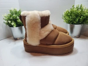 UGG Damen Classic Chillapeak Chestnut Wildleder Stiefel 1144046🤎Größe 5-Neu ohne Karton - Bild 1 von 11