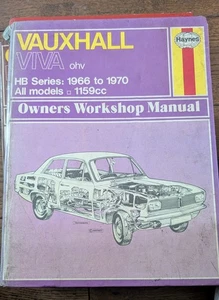 Haynes Wotkshop Manual for a Vauxhall Viva HB - Picture 1 of 6