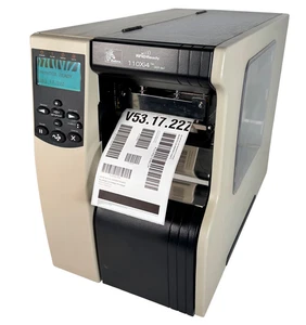 Zebra 110Xi4 Thermal Transfer Label Printer LAN USB Serial Parallel FULLY TESTED - Picture 1 of 10
