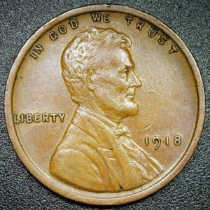 AU 1918 P 1C Lincoln Wheat Cent - Picture 1 of 2
