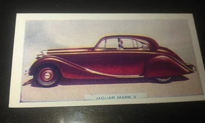 1949 JAGUAR Mk V Orig Colour Swap Card UK - Picture 1 of 2
