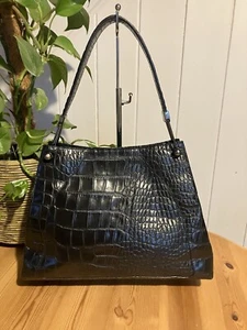 Furla vintage Mock croc leather bag - Picture 1 of 16