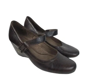 Nuevo sin caja Tacones de cuña Mary Jane Natural Soul Naturalizer Marrón Ellsworth para mujer - Imagen 1 de 11