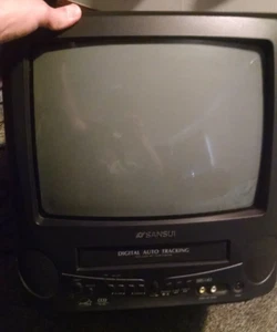 13in. Sansui Model COM3101 TV/VCR Combo No Remote *Working* Retro Gaming - Picture 1 of 14