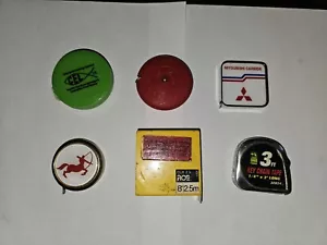 Lot Of (6) Vintage Mini Tape Measures - Picture 1 of 8