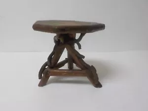 Vintage Hand Crafted 5.5" Doll's Country / Primitive TWIG Occasional Table (#3) - Picture 1 of 10