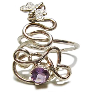 Unique Sterling Silver Hand Crafted Upcycled Flexi-Ring By SoniaMcD - Picture 1 of 10