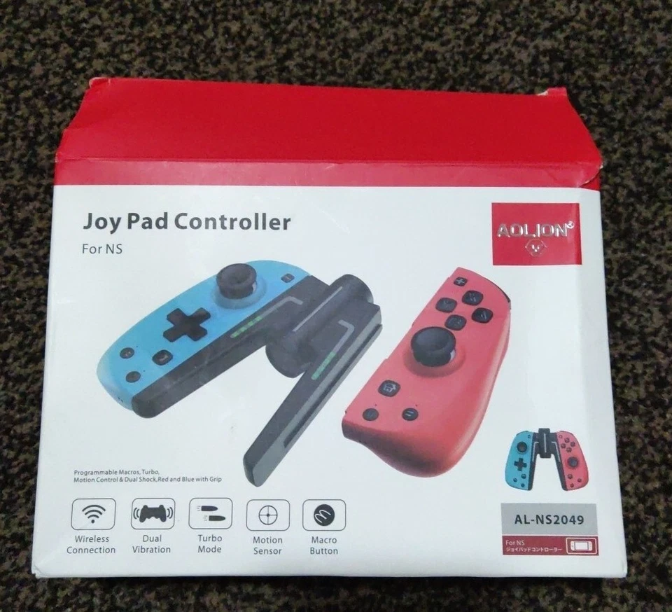 AOLION LEFT RIGHT WIRELESS GAMEPAD BLUETOOTH GAME CONTROLLER DOUBLE MOTOR... - Image 1 of 4