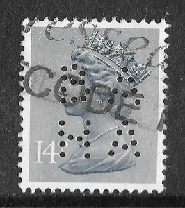 GB 14p machin - perfs BAHA - see scan - Picture 1 of 1
