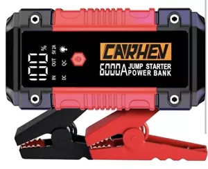 avviatore batteria auto 6000A Avviatore di emergenza batteria auto 12V booster - Foto 1 di 7