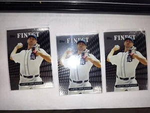 2013 Topps Finest - #50 Justin Verlander 3 Card Lot - Picture 1 of 1