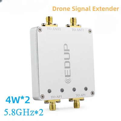 Signal Booster Dual 5.8GHz Drone Extender 4W Channel High Power WiFi Extender - Image 1 of 4