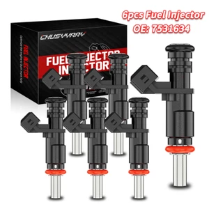 6 iniettori carburante originali 7531634 per BMW 3.0L X3 X5 Z4 328i 328xi 528i 2006-13 - Foto 1 di 9
