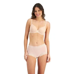 10 x Womens Jockey Parisienne Bamboo Full Brief Underwear Nude - Picture 1 of 6