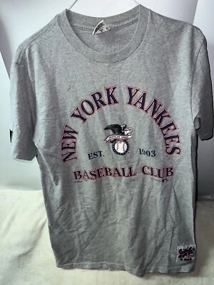 Vintage Men’s Medium Single Stitch New York Yankees Baseball T-Shirt MLB NY Gray - Image 1 of 4