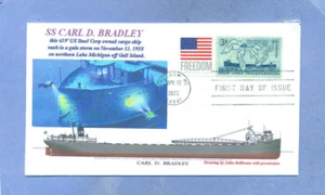 SS CARL D. BRADLEY Große Seen Frachtschiff im Jahr 1958 versenkt Sturm Foto erster Tag PM - Bild 1 von 1