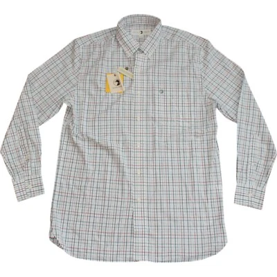 $108 NEW DUCK HEAD Button Shirt Men Medium M Blue Red Plaid PERFORMANCE Jenkins - Image 1 of 4