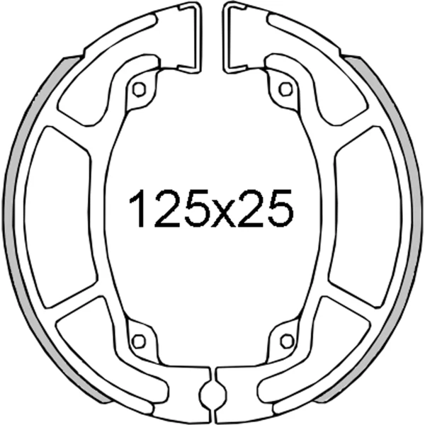 Par de zapatas de freno traseras Honda GYRO X 50 2014 2015 2016 2017 RMS Foto 1 de 1