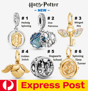 Pandora Harry Potter Charm Hedwig Doe Patronus Winged Key Snitch Hogwarts Time
