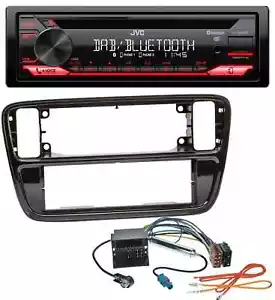JVC CD DAB USB Bluetooth MP3 Autoradio für VW Up AA AAN 2011-2016 piano black - Bild 1 von 7