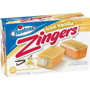 Hostess Zingers Vanilla 10 pack 12.7oz(360g) Full Box USA - Picture 1 of 1