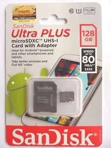 SanDisk Ultra Plus 128GB MicroSD () - Picture 1 of 3